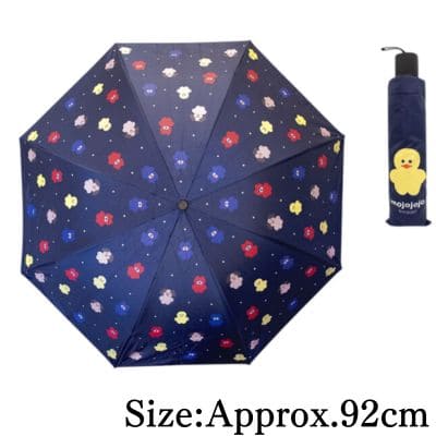 [Navy] mojojojo UV Protection Rain & Shine Folding Umbrella
