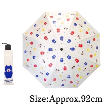 [Beige] mojojojo UV Protection Rain & Shine Folding Umbrella