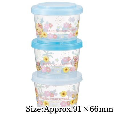 【Summer】Sanrio Thin-Walled Food Storage Container 3-Piece Set