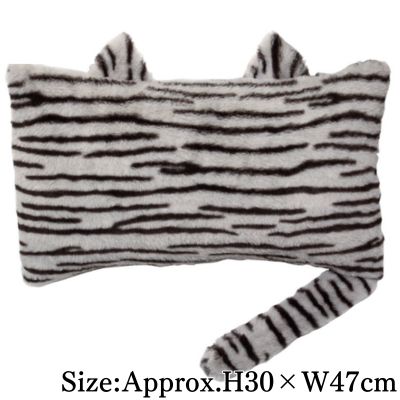 【Silver Tabby】Cat-Shaped Pillow
