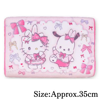 【Hello Kitty・Pochacco】Sanrio Characters Heart-Pounding Ribbon Rabbit Memory Foam Pillow
