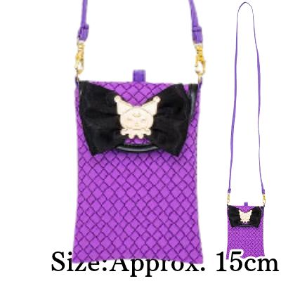 【Purple】Kuromi Elegant Ribbon Gadget Case