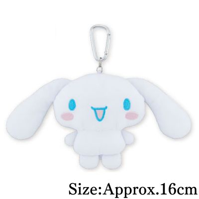 【Cinnamoroll】Sanrio Characters Pochacco・Cinnamoroll Plush Pass Case with Retractable Reel