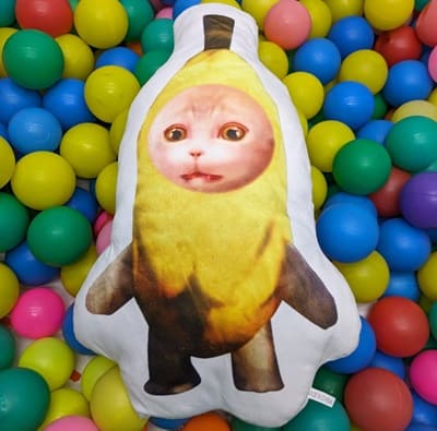 【ノーマル】BIGバナナ猫クッション