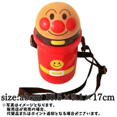 ◇アンパンマン ストロー付 ダイカット 水筒 400ml  　※後日発送対象品・配送日時指定不可