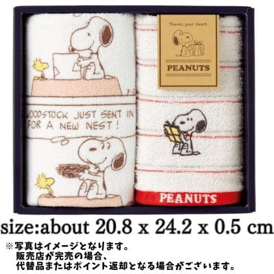  ◇スヌーピー西川タオル ギフトセット 　※後日発送対象品・配送日時指定不可