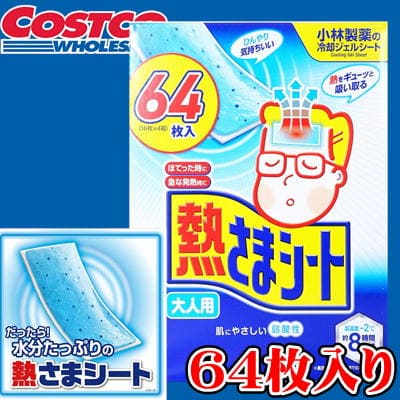 ◇<1 BOX (16 sheets x 4 boxes)> Heat Suppressant Sheets for Adults 