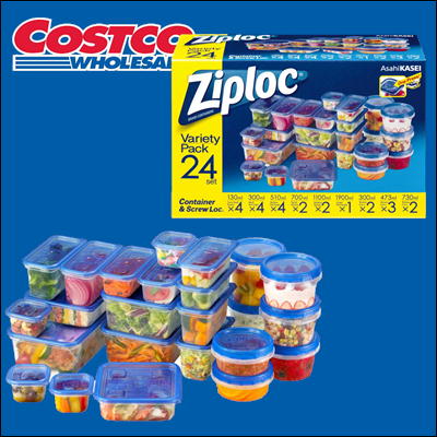 Ziploc Container Assortment Set (24 pairs) 